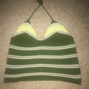 Crochet halter